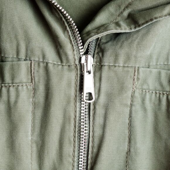 Old Navy Utility Field Jacket Womens Large Hunter Pines Army Green Military - Picture 4 of 10